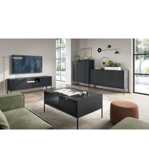 Ensemble meuble TV NOVA couleur Noir